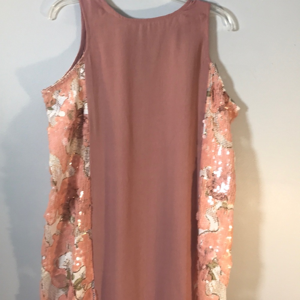 Long red carpet evening dress sequins size L/ XL